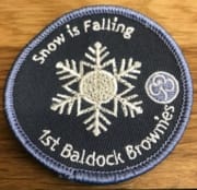 Snow is falling challenge badge