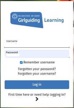 Learning Platform Login Screen