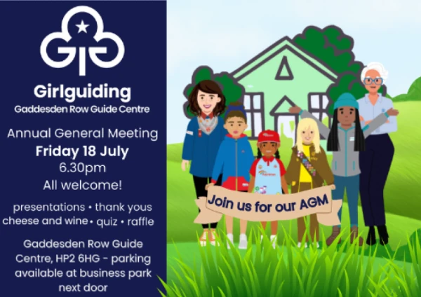 Gaddesdon Row Guide Centre AGM invite