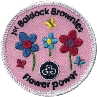 Flower power challenge badge