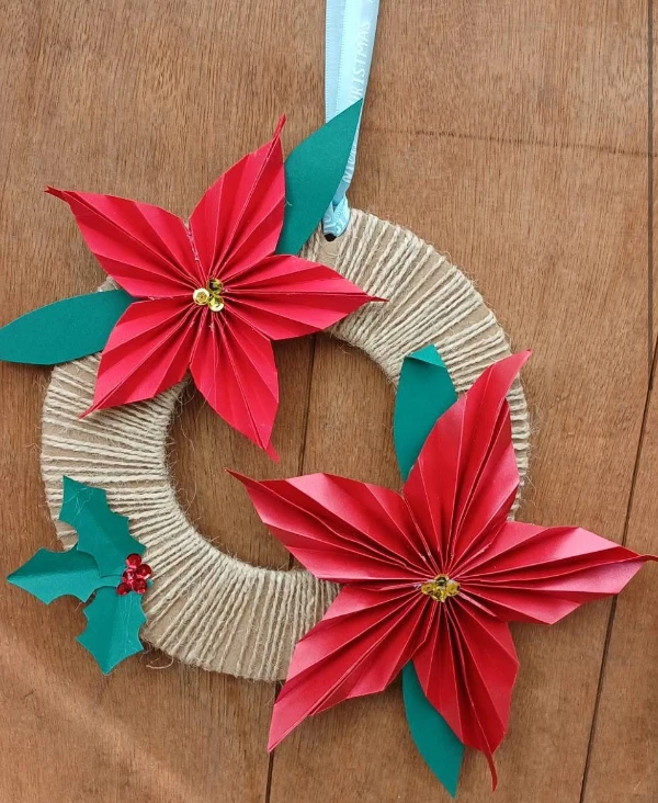 Poinsettia paper flower