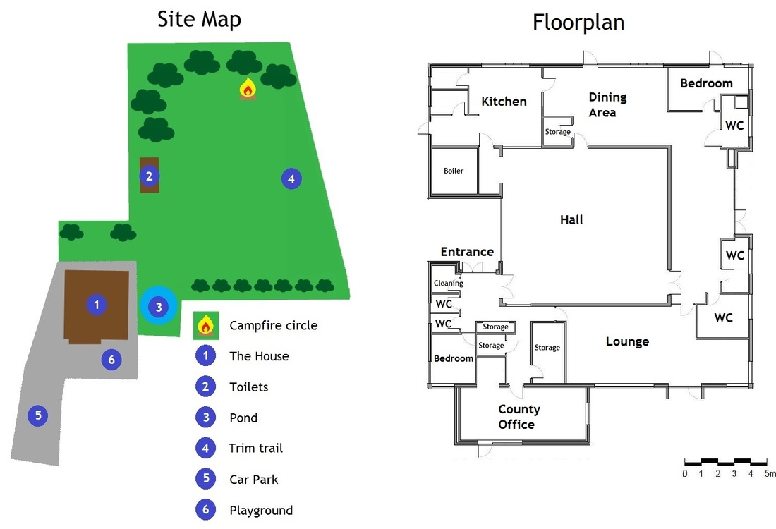 Hertfordshire Guide Centre site map and floorplan